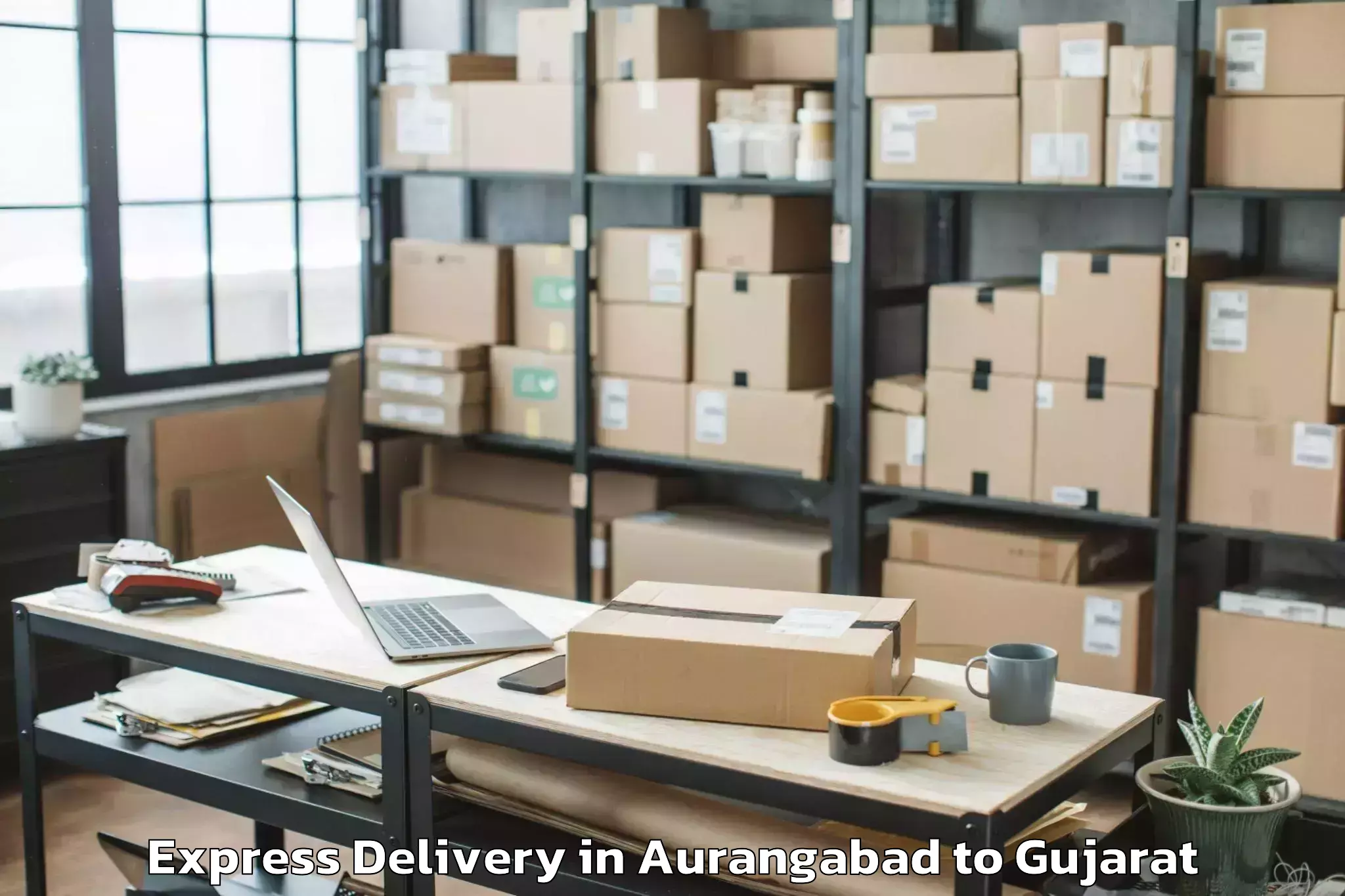 Top Aurangabad to Cept University Ahmedabad Express Delivery Available